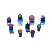 Flat head self recovery button / self-locking with / without LED light plastic push button switch